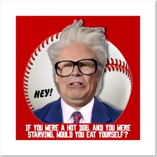 HARRY CARAY -- Hot Dog Posters and Art